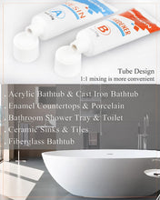 Load image into Gallery viewer, Bath Repair Kit White, Endhokn Enamel, Porcelain, Acrylic, Fiberglass, Ceramic Sink Repair Kit, Tub Tile Ceramic Toilet Shower Kit &amp; Tray &amp; Chip &amp; Pedestal Crack Hole Scratches Repair
