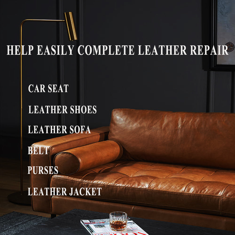 White Leather & Vinyl Repair Kit - Furniture, Couch, Car Seats, Sofa